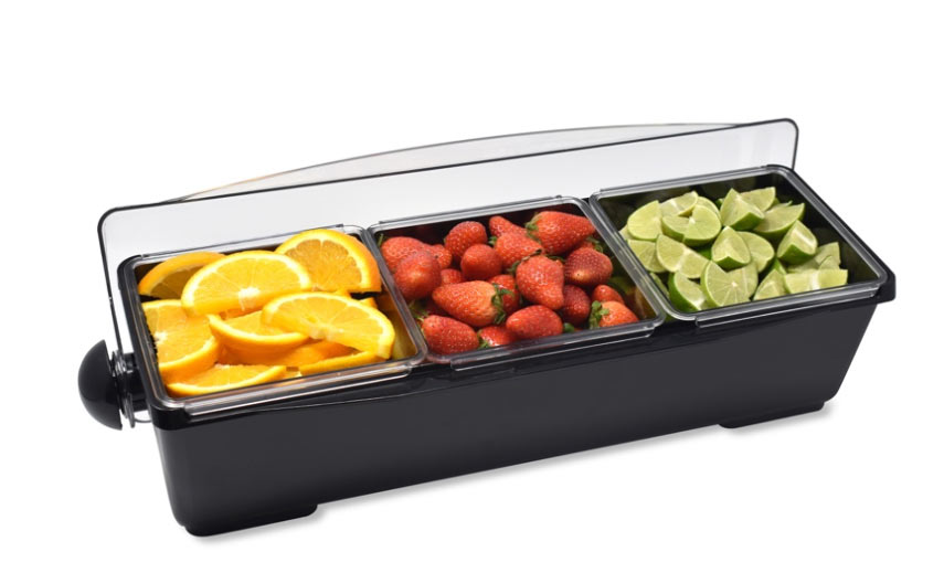 Premium Garnish holder 3xL Black