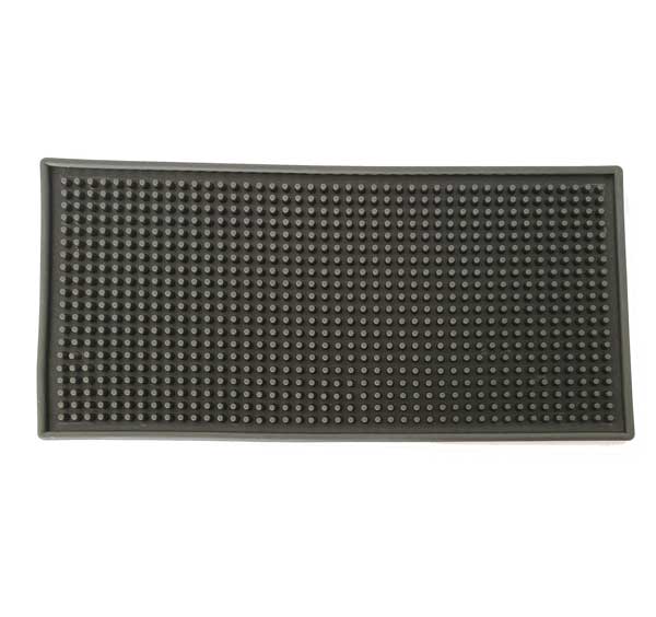 Bar Mat Black Soft 15x30 cm