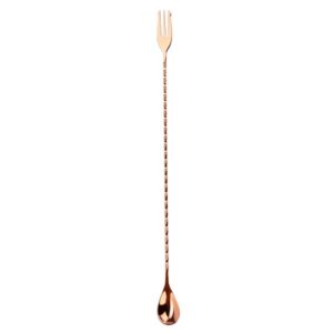 Nordicbar Bar Spoon w. Fork 40 cm Copper