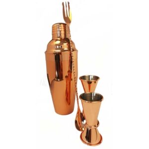 Bar Set 3 Piece Shaker (4 parts Copper)