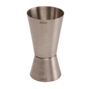 Jigger 25/50 ml Brushed Steel
