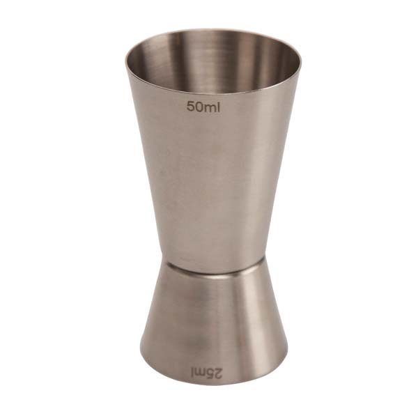 Jigger 25/50 ml Brushed Steel