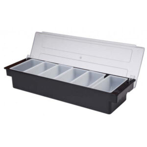 Condiment holder 6 compartments Plastic