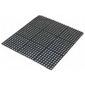 Floor Mat 90x90 cm Black