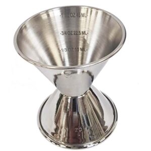 Double Jigger w. scale 1+2 oz