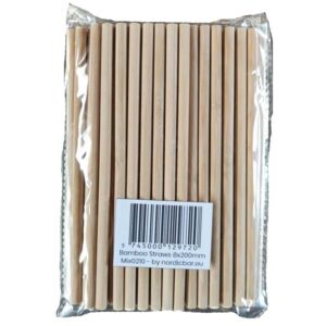 Perfect Bamboo Straws 8x200mm 50 pcs