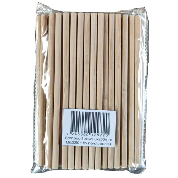 Perfect Bamboo Straws 8x200mm 50 pcs