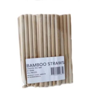 Perfect Bamboo Straws 8x150mm 50 pcs