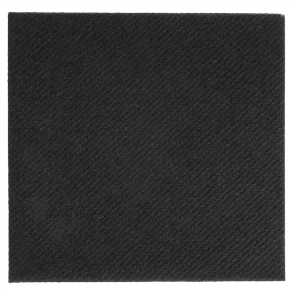 Airlaid Black Napkin 20x20 cm (100 pcs PEFC)
